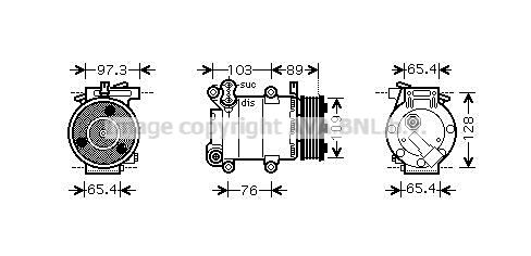 AVA QUALITY COOLING Компрессор, кондиционер FDK391